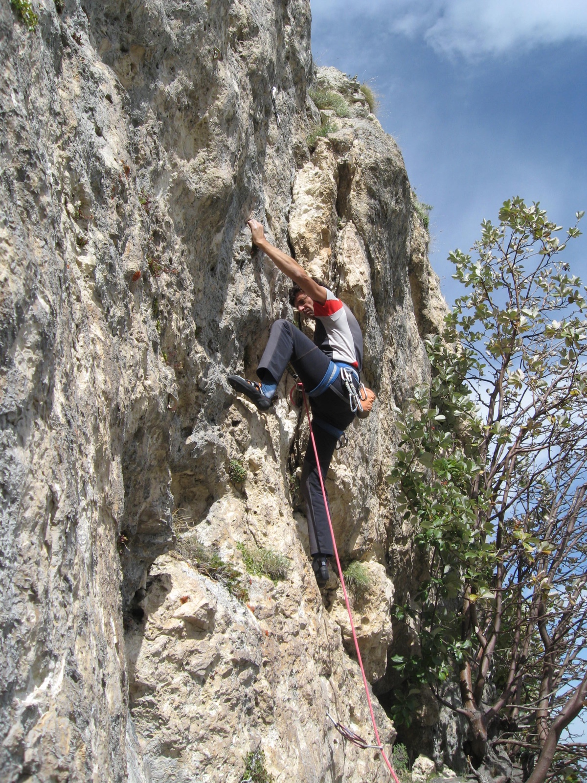 Biagio Mengoli su Minchia Head (6a)