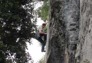 Ermanno Busetti su Canto Navajo (6a)